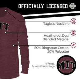 MIT Engineers NCAA MVP Adult Long-Sleeve Shirt - Maroon