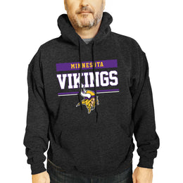 Minnesota Vikings NFL Adult Gameday Charcoal Hooded Sweatshirt - Charcoal