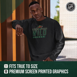 Minnesota Wild NHL Charcoal True Fan Crewneck Sweatshirt - Charcoal