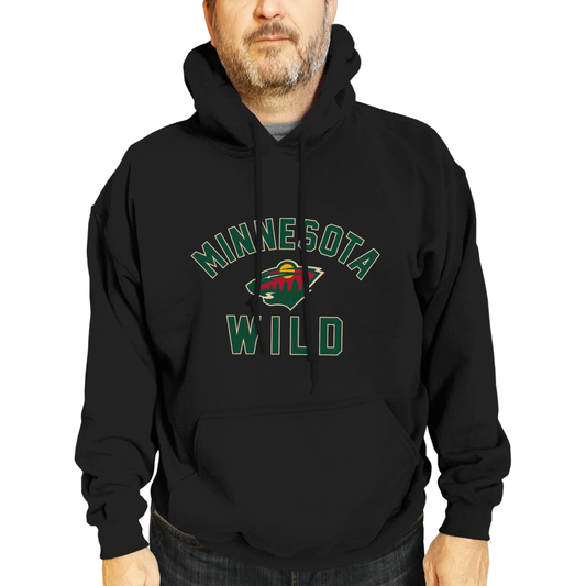 Minnesota Wild Adult NHL Gameday Hooded Sweatshirt - Black