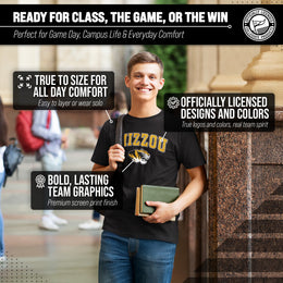 Missouri Tigers NCAA Adult Gameday Cotton T-Shirt - Black
