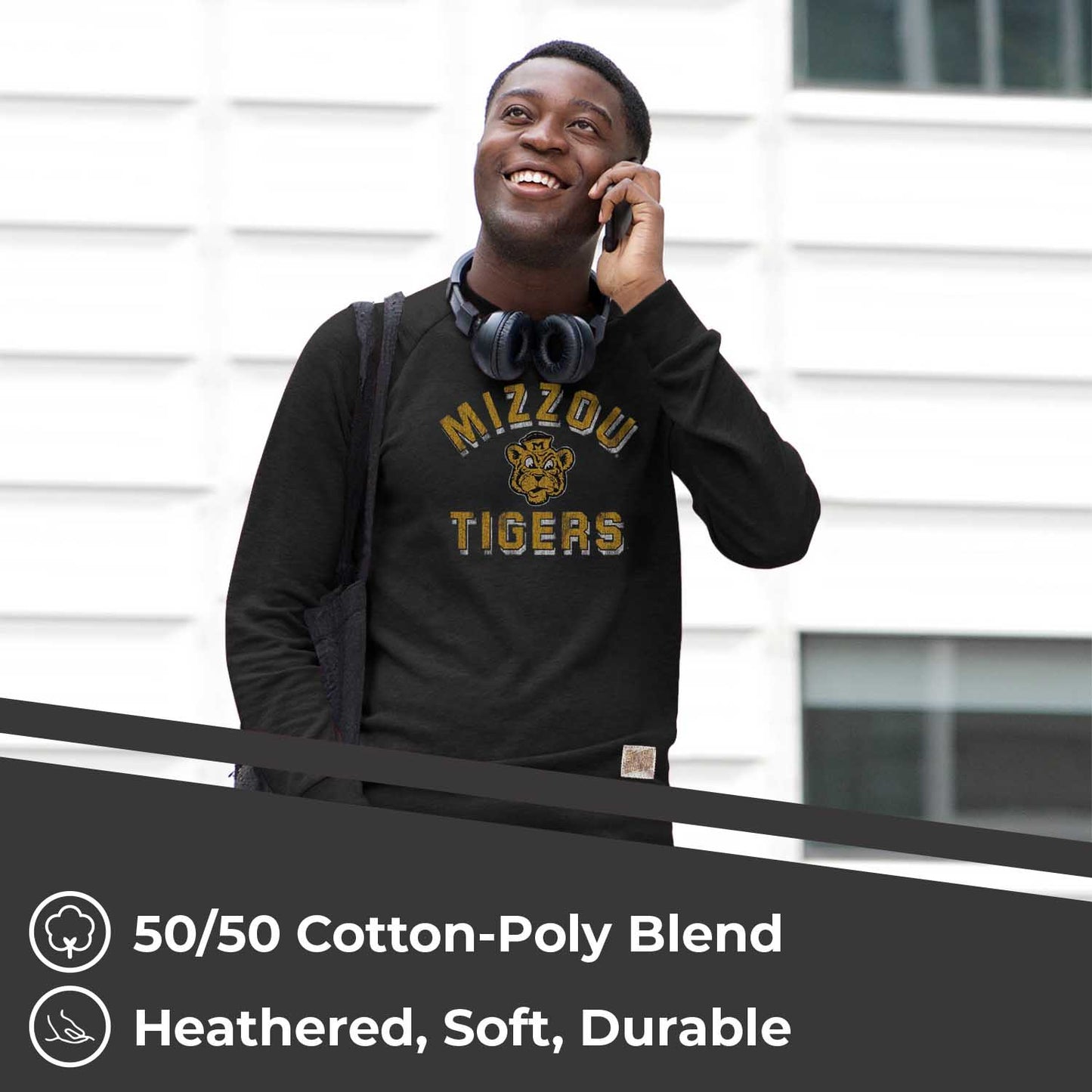 Missouri Tigers Adult University Crewneck - Black