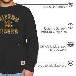 Missouri Tigers Adult University Crewneck - Black