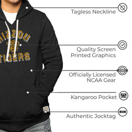 Missouri Tigers Adult University Hoodie - Black
