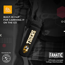 Missouri Tigers NCAA Stainless Steel Water Bottle - Black