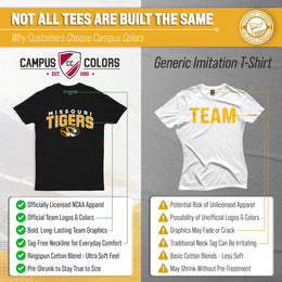 Missouri Tigers NCAA Adult Unisex Starting Fresh T-Shirt - Black Heather