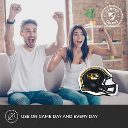 Missouri Tigers NCAA Helmet Super Soft Football Pillow - Black