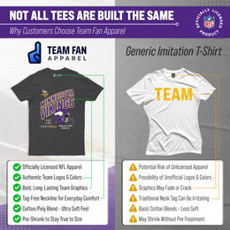 Minnesota Vikings NFL Adult Distressed Helmet Tag-Less T-Shirt - Heather Charcoal