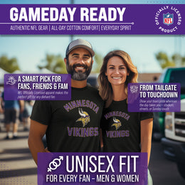 Minnesota Vikings NFL Adult Gameday T-Shirt - Black