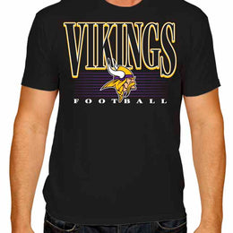 Minnesota Vikings NFL Adult Overtime Blueprint Tag-Less T-Shirt - Black