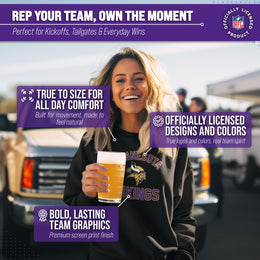 Minnesota Vikings NFL Gameday Adult Crewneck Sweatshirt - Black