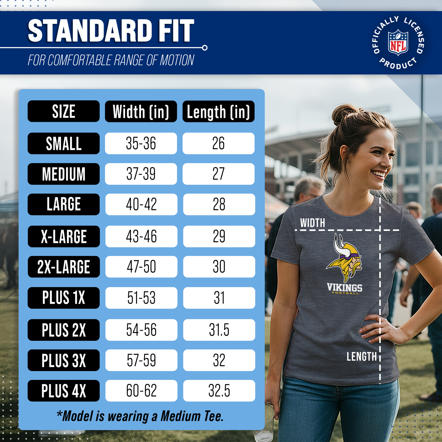 Minnesota Vikings Women's NFL Ultimate Fan Logo Short Sleeve T-Shirt - Charcoal