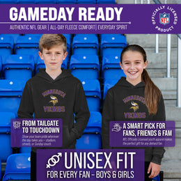 Minnesota Vikings NFL Youth Gameday Hooded Sweatshirt - Black