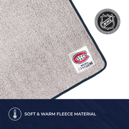 Montreal Canadiens NHL Silk Touch Sherpa Throw Blanket - Red