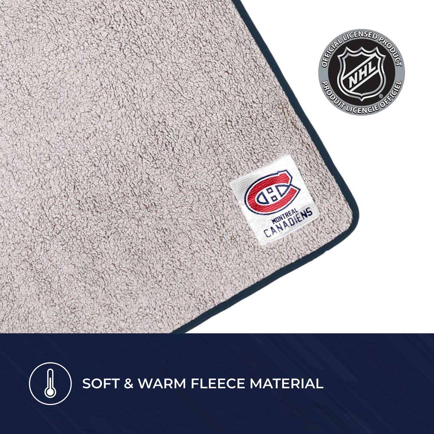 Montreal Canadiens NHL Silk Touch Sherpa Throw Blanket - Red