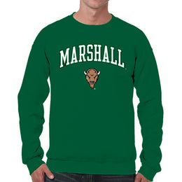 Marshall Thundering Herd Adult Arch & Logo Soft Style Gameday Crewneck Sweatshirt - Green