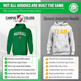 Marshall Thundering Herd Adult Arch & Logo Soft Style Gameday Hooded Sweatshirt - Green