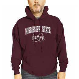 Mississippi State Bulldogs Adult Arch & Logo Soft Style Gameday Hooded Sweatshirt - Team Color