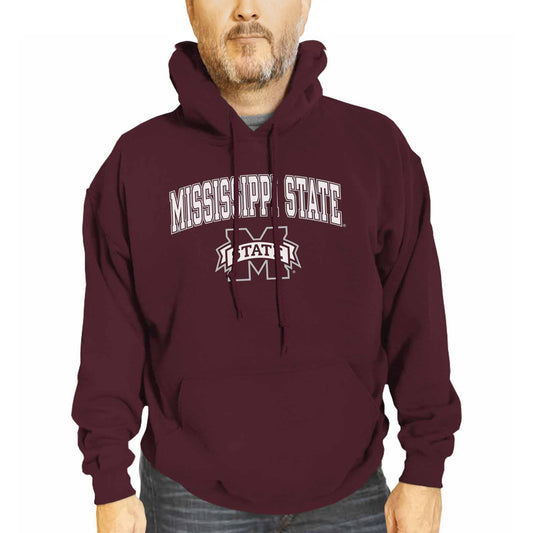 Mississippi State Bulldogs Adult Arch & Logo Soft Style Gameday Hooded Sweatshirt - Team Color