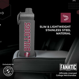 Mississippi State Bulldogs NCAA Stainless Steel Water Bottle - Sport Gray
