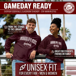 Mississippi State Bulldogs Adult Arch & Logo Soft Style Gameday Hooded Sweatshirt - Team Color