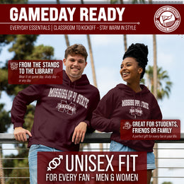 Mississippi State Bulldogs Adult Arch & Logo Soft Style Gameday Hooded Sweatshirt - Team Color