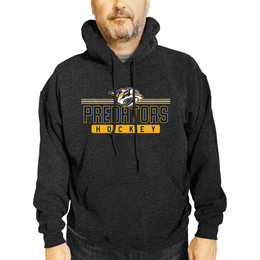 Nashville Predators NHL Adult Heather Charcoal True Fan Hooded Sweatshirt Unisex - Charcoal