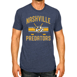Nashville Predators NHL Adult Faceoff Tag-Less T-Shirt - Navy