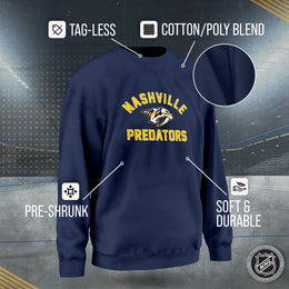 Nashville Predators Adult NHL Gameday Crewneck Sweatshirt - Navy