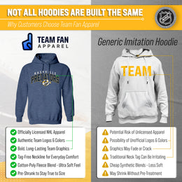 Nashville Predators NHL Adult Unisex Powerplay Hooded Sweatshirt - Navy