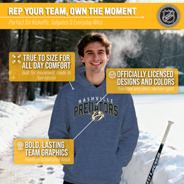 Nashville Predators NHL Adult Unisex Powerplay Hooded Sweatshirt - Navy