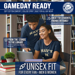 Navy Midshipmen NCAA Adult Gameday Cotton T-Shirt - Navy