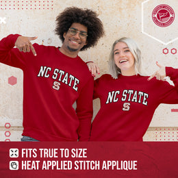 NC State Wolfpack NCAA Adult Tackle Twill Crewneck Sweatshirt - Red