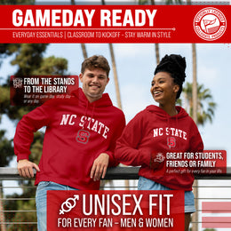 NC State Wolfpack Adult Arch & Logo Soft Style Gameday Hooded Sweatshirt - Red