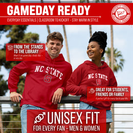 NC State Wolfpack Adult Arch & Logo Soft Style Gameday Hooded Sweatshirt - Red