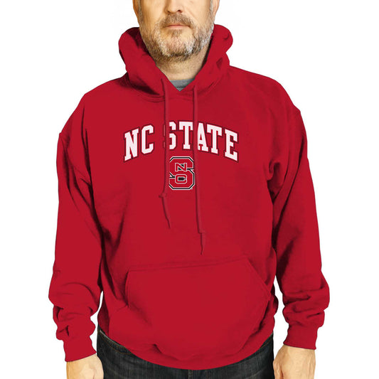 NC State Wolfpack Adult Arch & Logo Soft Style Gameday Hooded Sweatshirt - Red