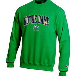 Notre Dame Fighting Irish Adult Tackle Twill Crewneck - Green