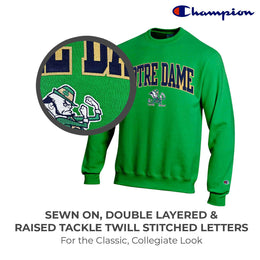 Notre Dame Fighting Irish Adult Tackle Twill Crewneck - Green