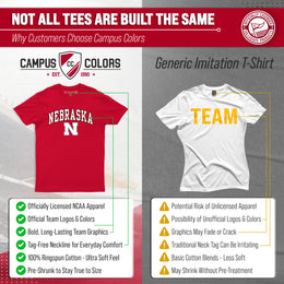 Nebraska Cornhuskers NCAA Adult Gameday Cotton T-Shirt - Red