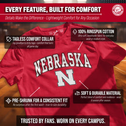 Nebraska Cornhuskers NCAA Adult Gameday Cotton T-Shirt - Red