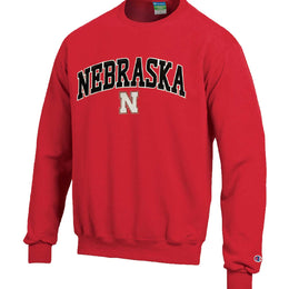 Nebraska Cornhuskers Adult Tackle Twill Crewneck - Red