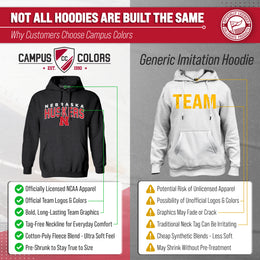 Nebraska Cornhuskers NCAA Adult Unisex Starting Fresh Heathered Hooded Fleece Sweatshirt - Black Heather