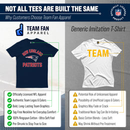 New England Patriots NFL Adult Gameday T-Shirt - Navy