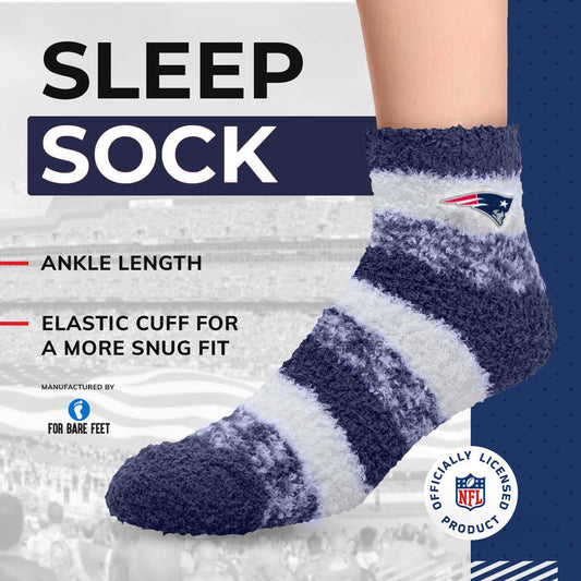 New England Patriots NFL Cozy Soft Slipper Socks - Navy