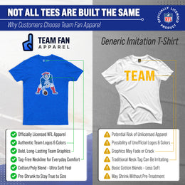 New England Patriots NFL Modern Throwback T-shirt - Royal