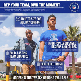 New England Patriots NFL Modern Throwback T-shirt - Royal