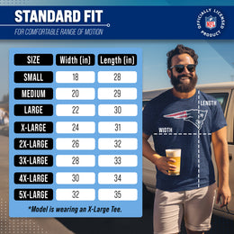 New England Patriots NFL Modern Throwback T-shirt - Navy