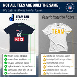 New England Patriots NFL Adult Team Slogan Unisex T-Shirt - Navy
