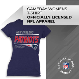 New England Patriots NFL Gameday Women's Relaxed Fit T-shirt - Navy