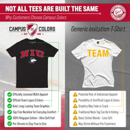 Northern Illinois Huskies NCAA Adult Gameday Cotton T-Shirt - Black